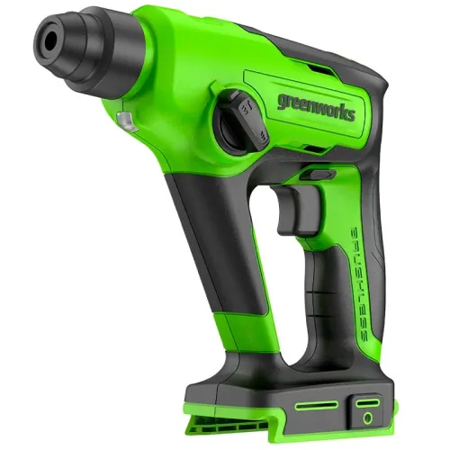 Перфоратор аккумуляторный Greenworks 24V 1,2 Дж GD24SDS1 3803107, бесщеточный, без АКБ и ЗУ